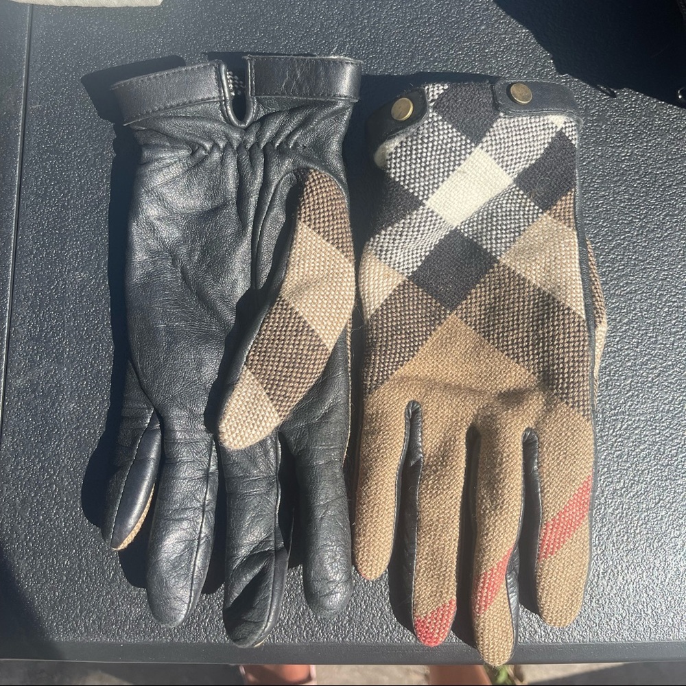 Genuine leather authentic Burberry gloves luxury